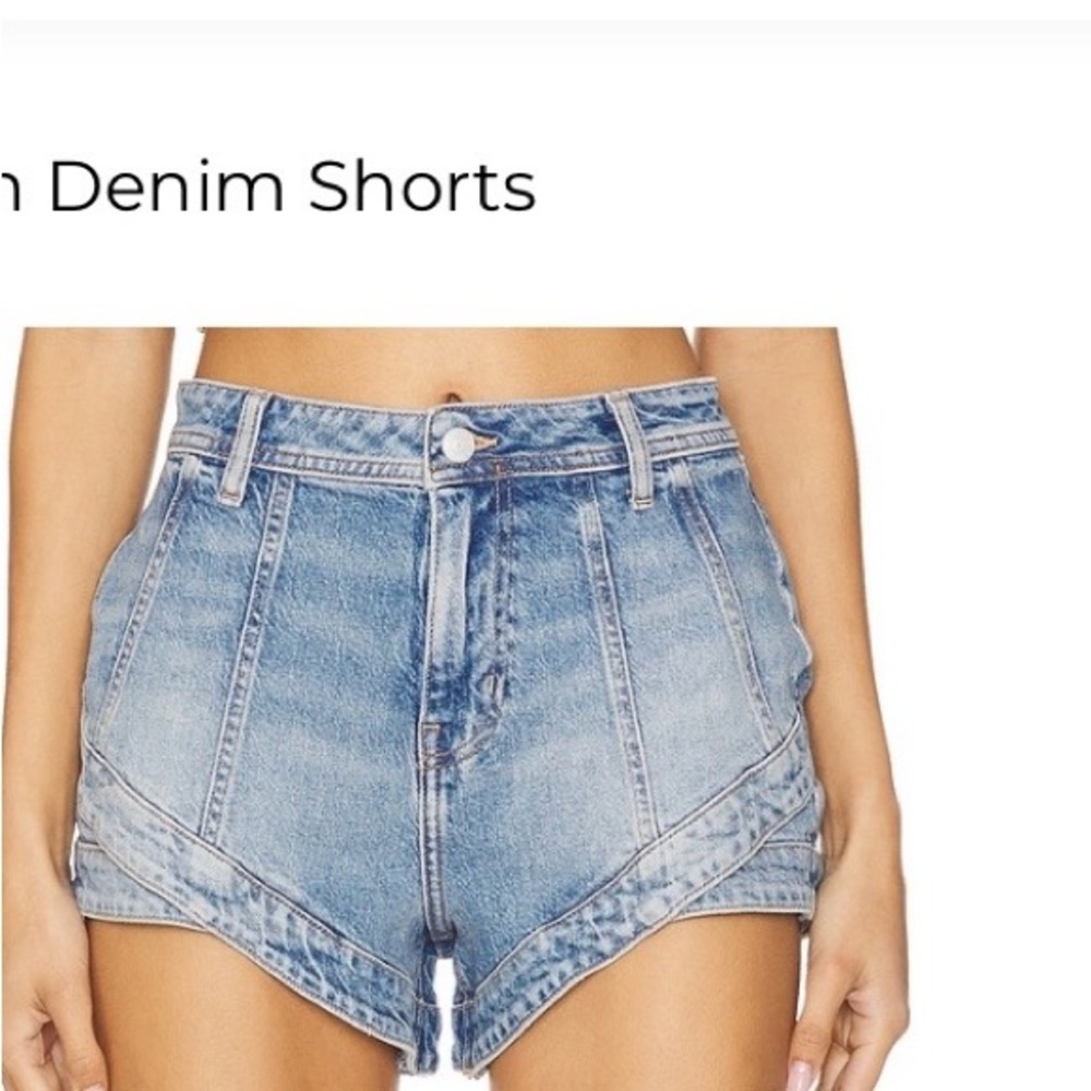Free People Light Blue Jean Shorts